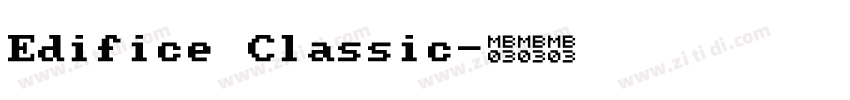 Edifice Classic字体转换
